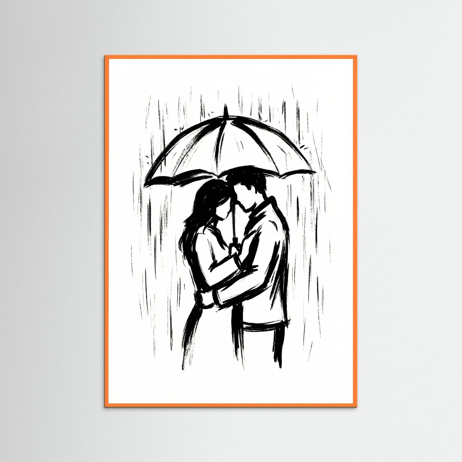 Orange Wood Intimate Embrace Black