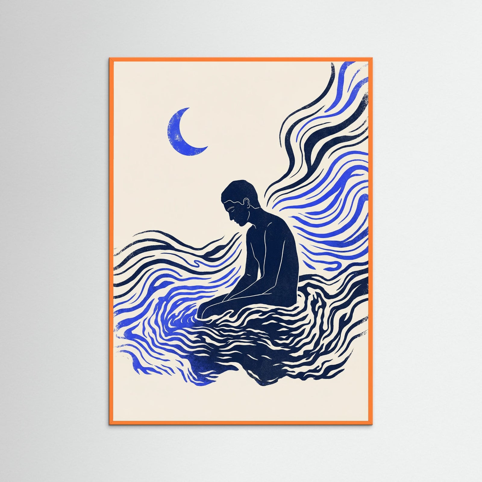 Orange Wood Intimate Embrace