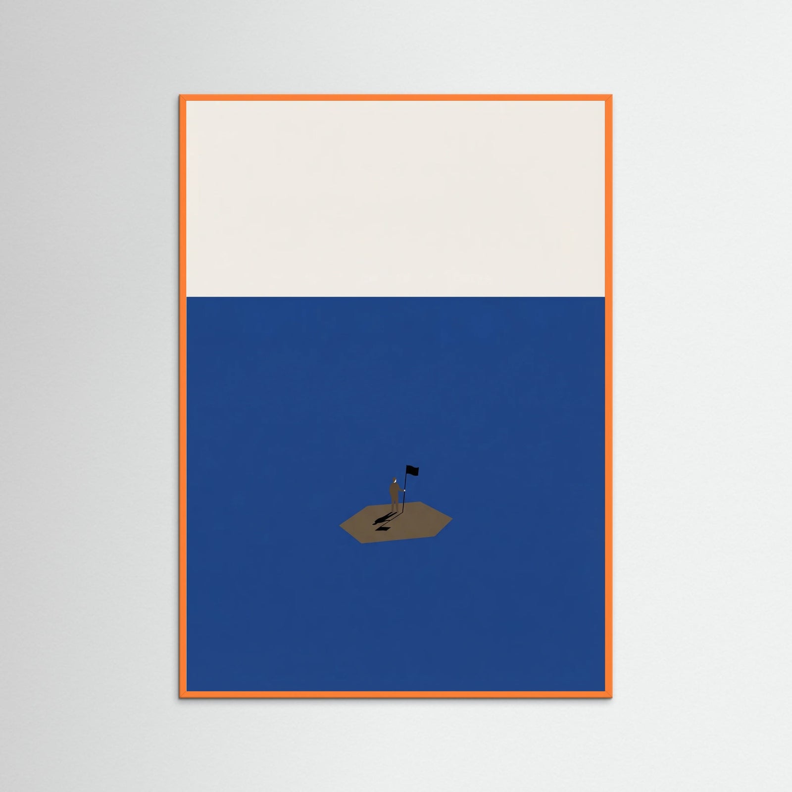 Orange Wood Isolated Ascent