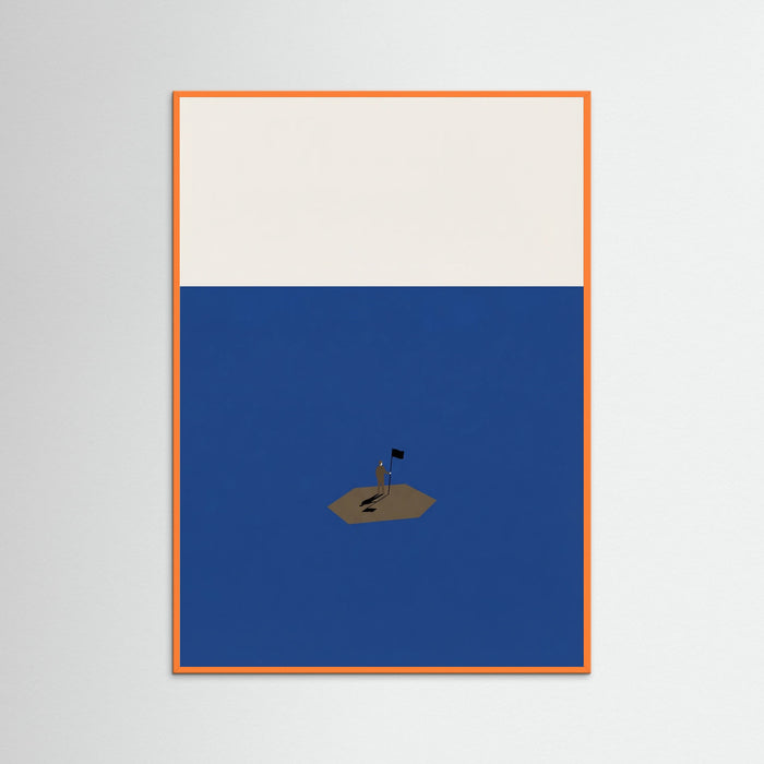 Orange Wood Isolated Ascent