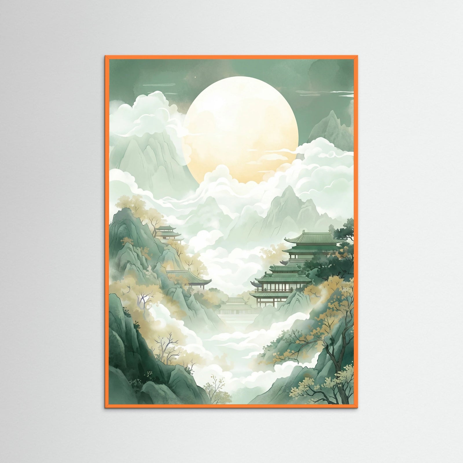 Orange Wood Jade Peaks Serenity
