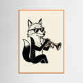 Orange Wood Jazz Cat Groove