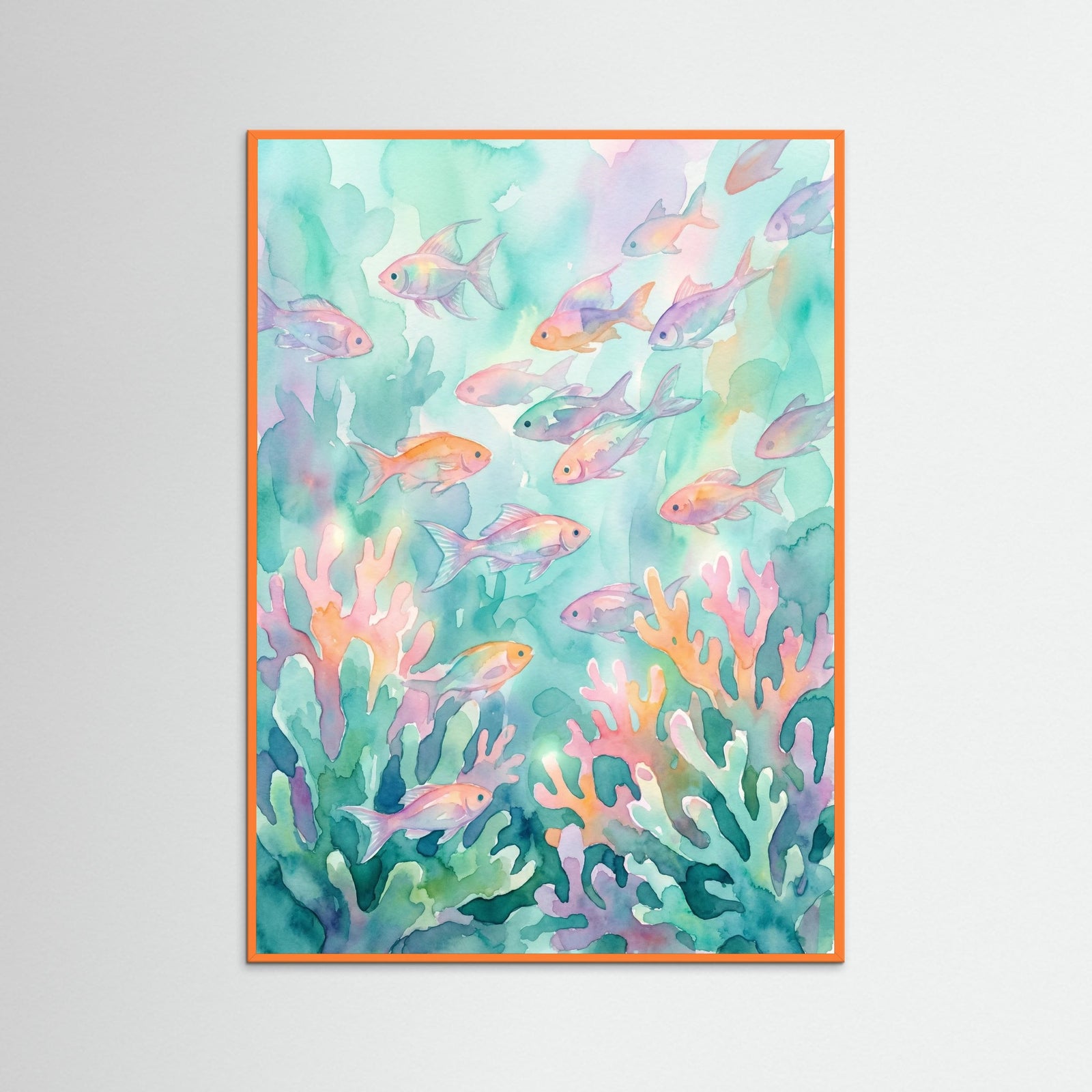 Orange Wood Jellyfish Bloom