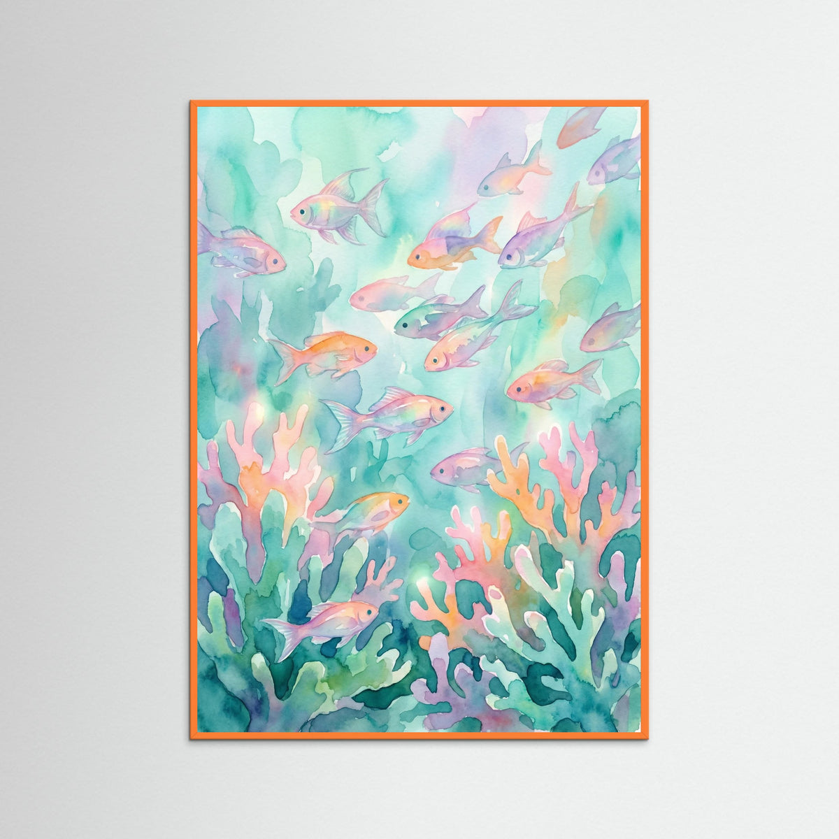 Orange Wood Jellyfish Bloom