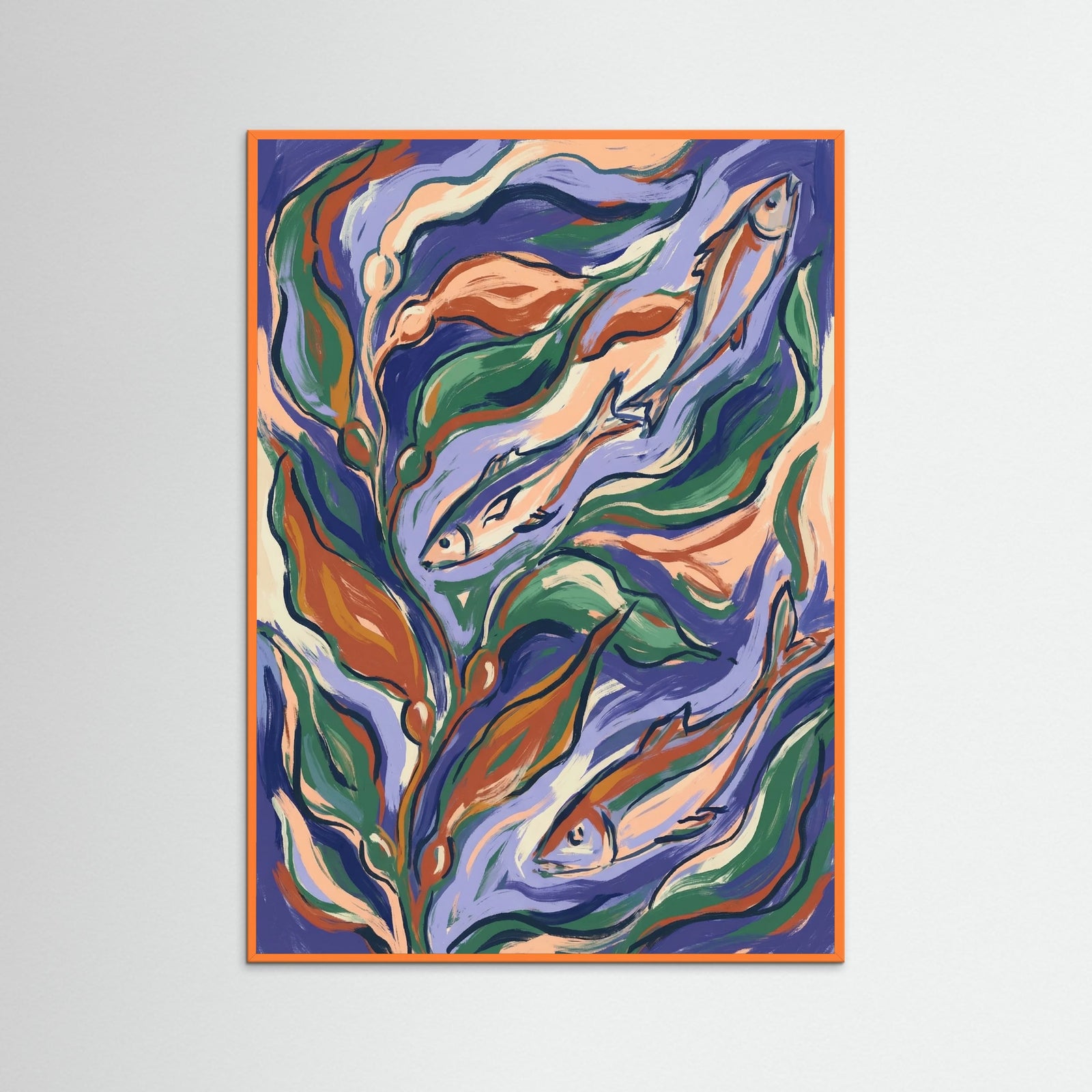 Orange Wood Joyful Arrangement