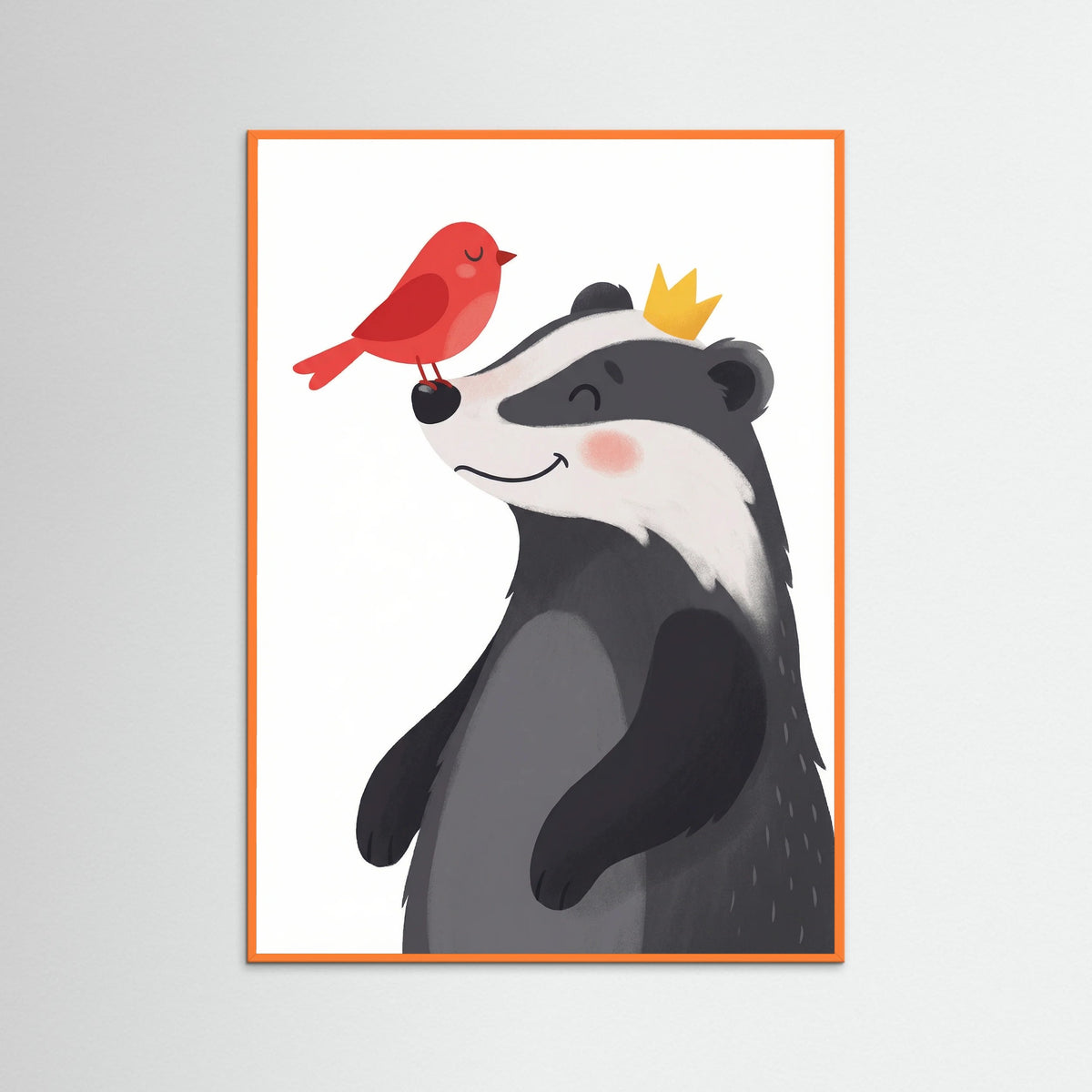 Orange Wood Joyful Balloon