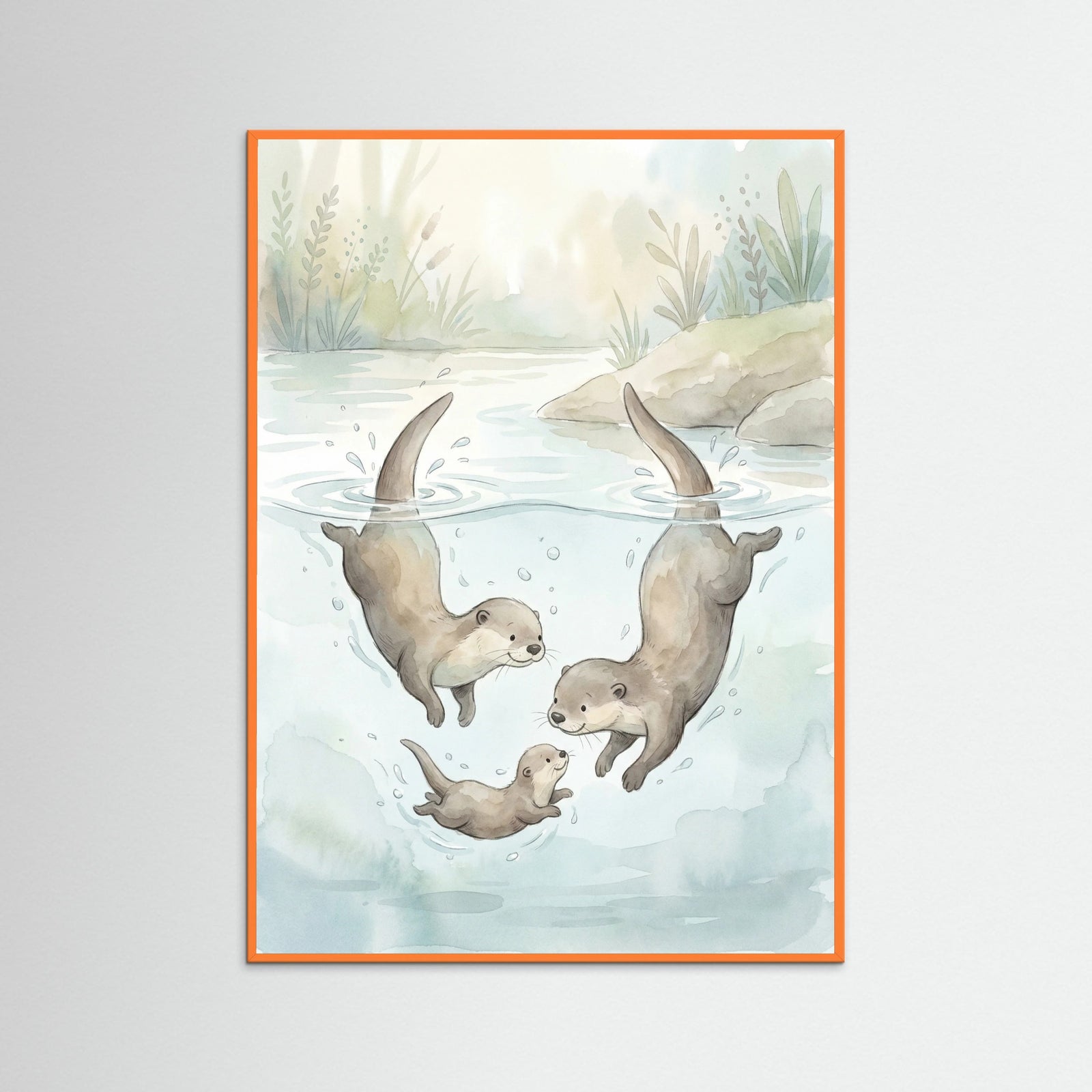 Orange Wood Joyful Elephant Play