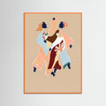 Orange Wood Joyful Embrace