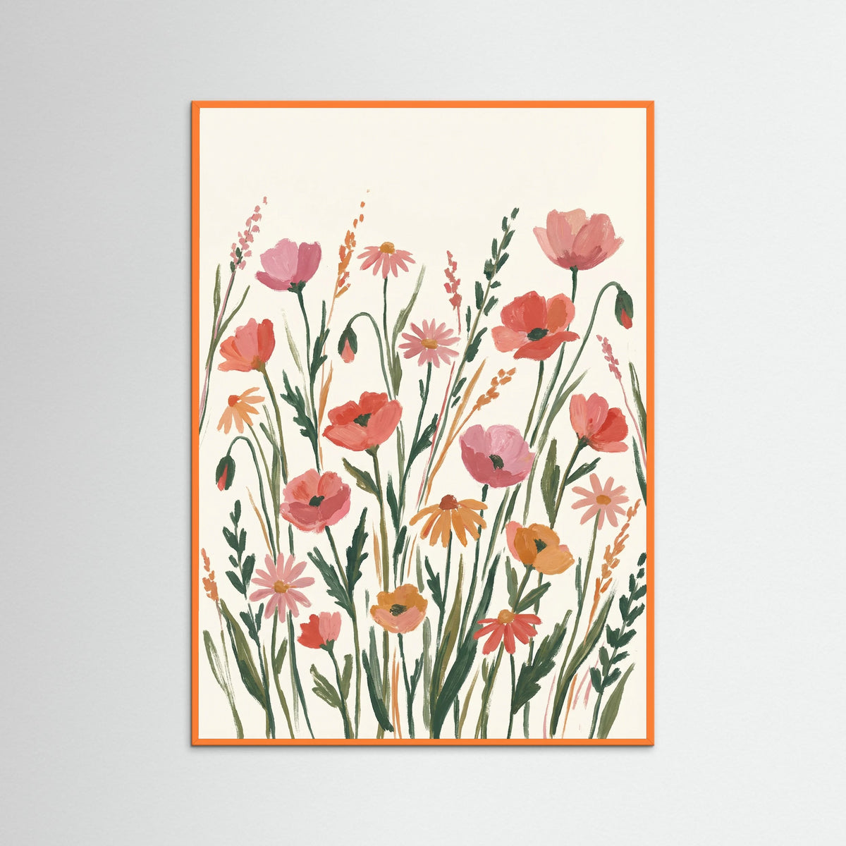 Orange Wood Joyful Spring Bouquet