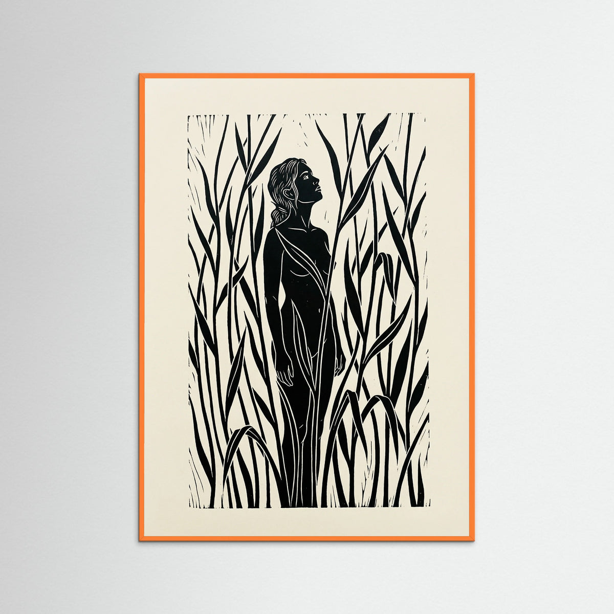 Orange Wood Jungle Embrace