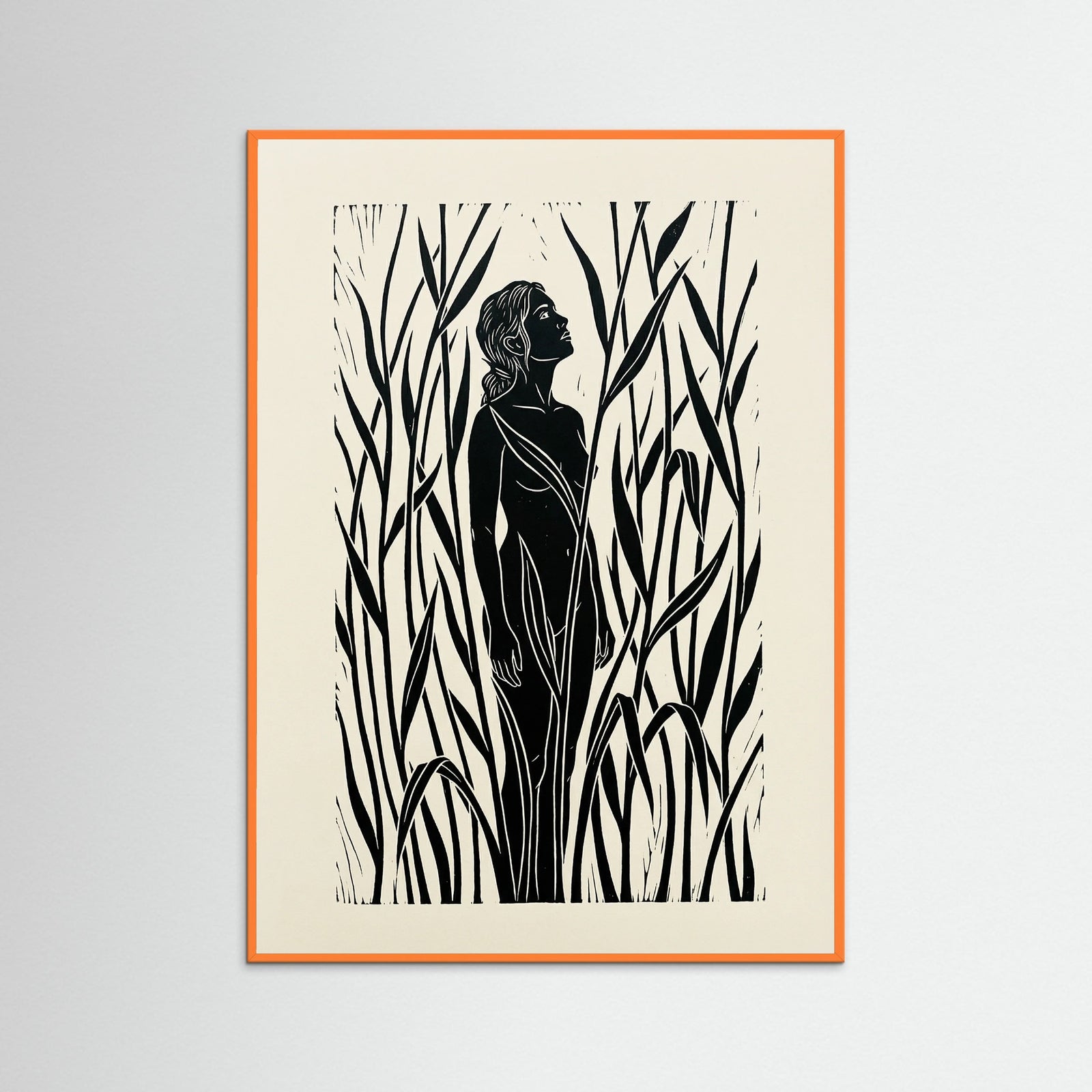 Orange Wood Jungle Embrace