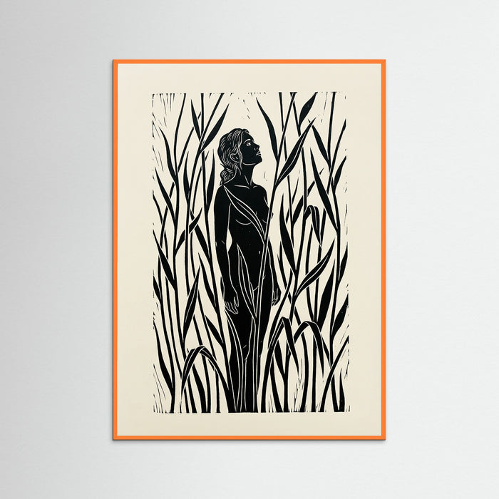 Orange Wood Jungle Embrace