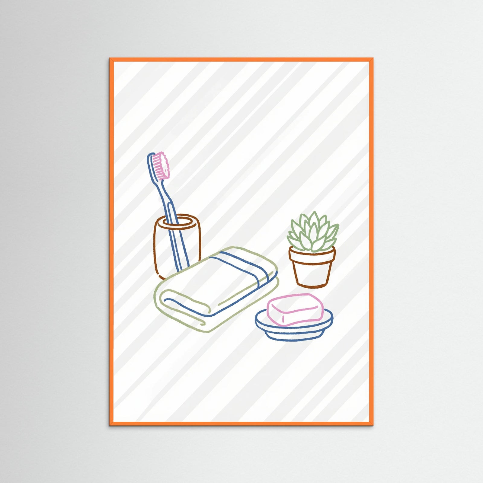 Orange Wood Kitchen Still Life