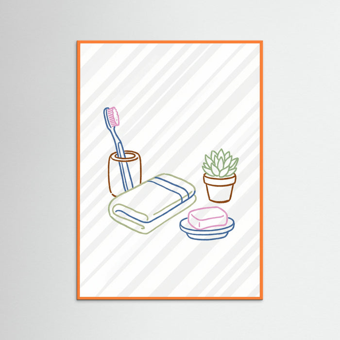 Orange Wood Kitchen Still Life