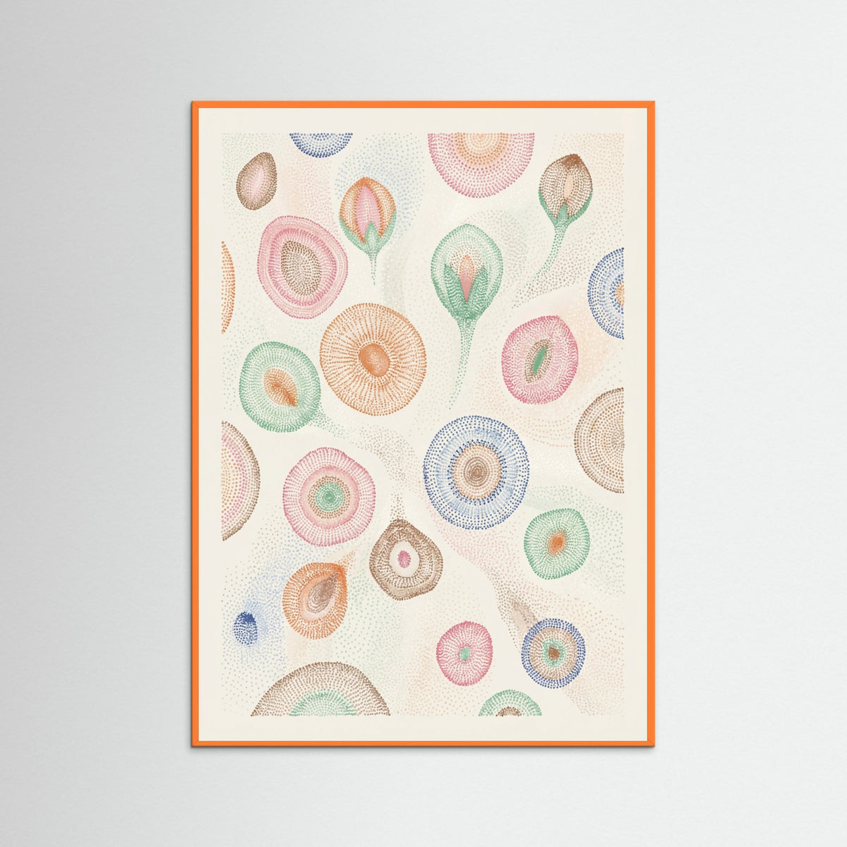 Orange Wood Klees Flourishing Dot