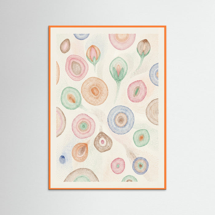 Orange Wood Klees Flourishing Dot