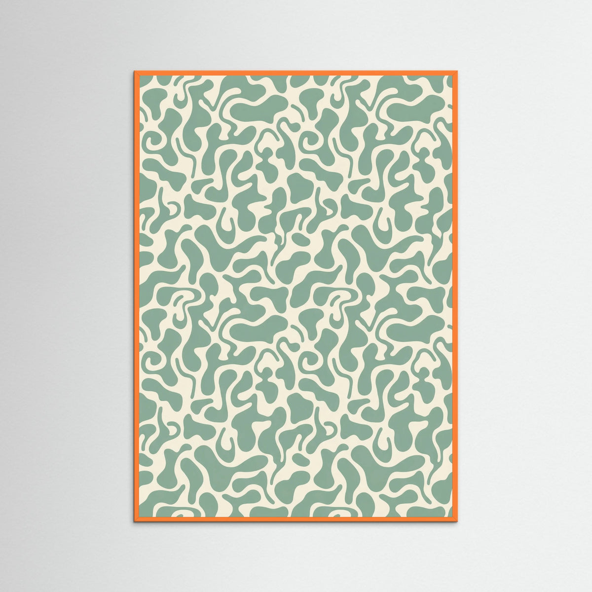 Orange Wood Kusama Organic Pattern