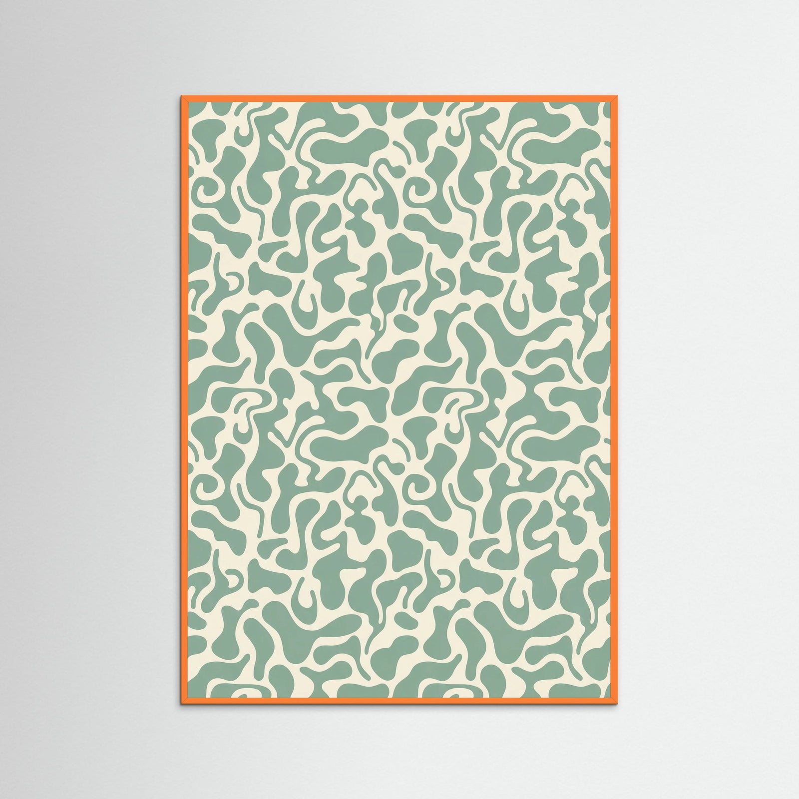 Orange Wood Kusama Organic Pattern
