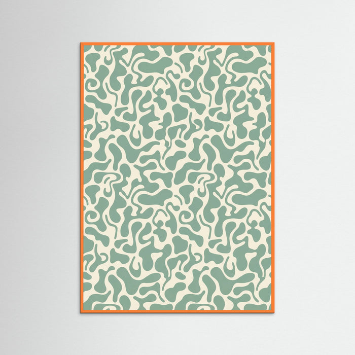 Orange Wood Kusama Organic Pattern