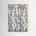 Orange Wood LINEAR Poster