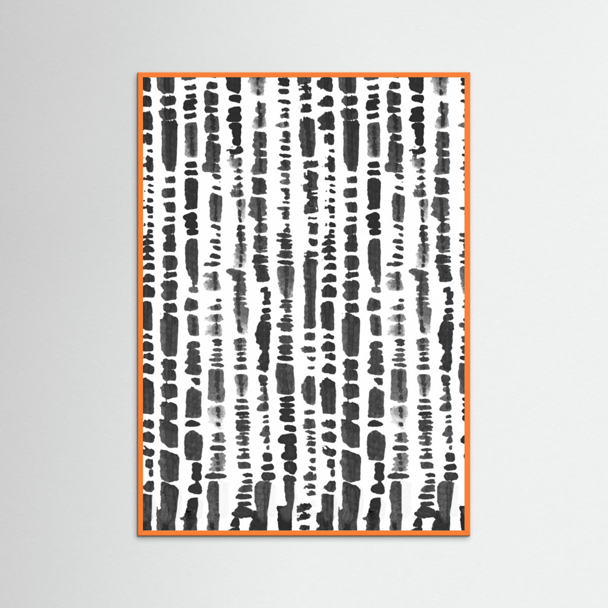 Orange Wood LINEAR Poster