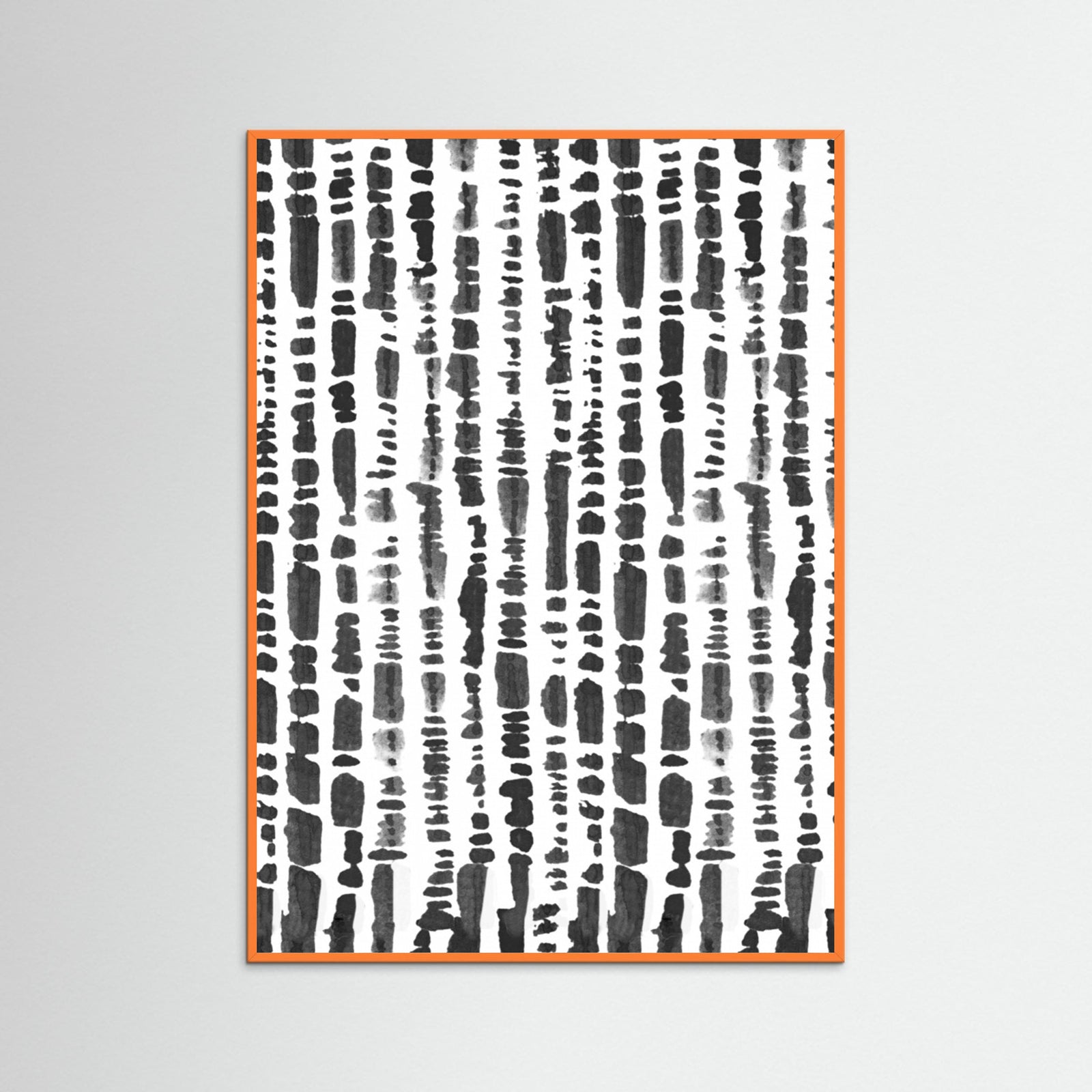 Orange Wood LINEAR Poster