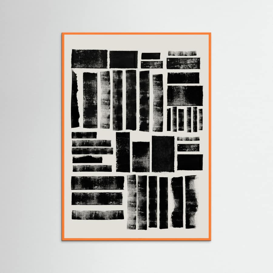 LINO CUT COMPOSITION Poster – poster and art print