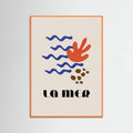 La Mer Abstract Ocean Poster No. 02 – plakat og kunsttryk