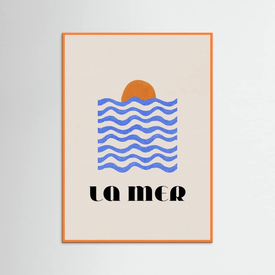 Affiche La Mer Abstract Ocean Poster No. 03 – affiche et impression d’art