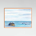 Landscape Orange Rock Beach 24x36 Poster – plakat og kunsttryk