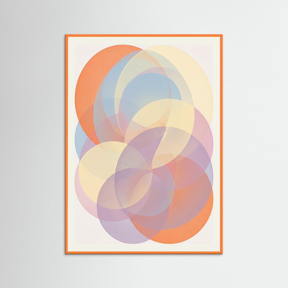 Orange Wood Layered Abstraction