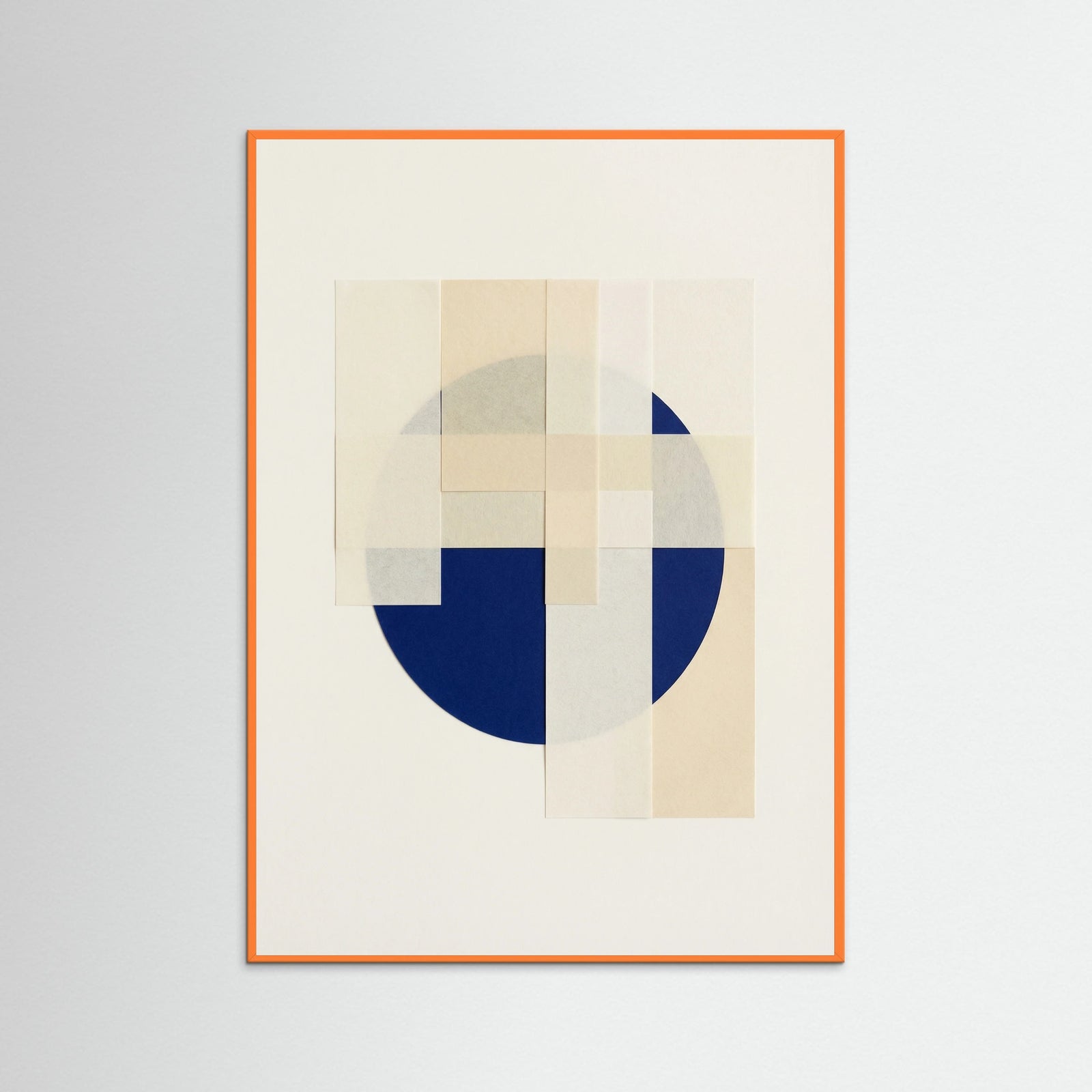 Orange Wood Layered Geometry