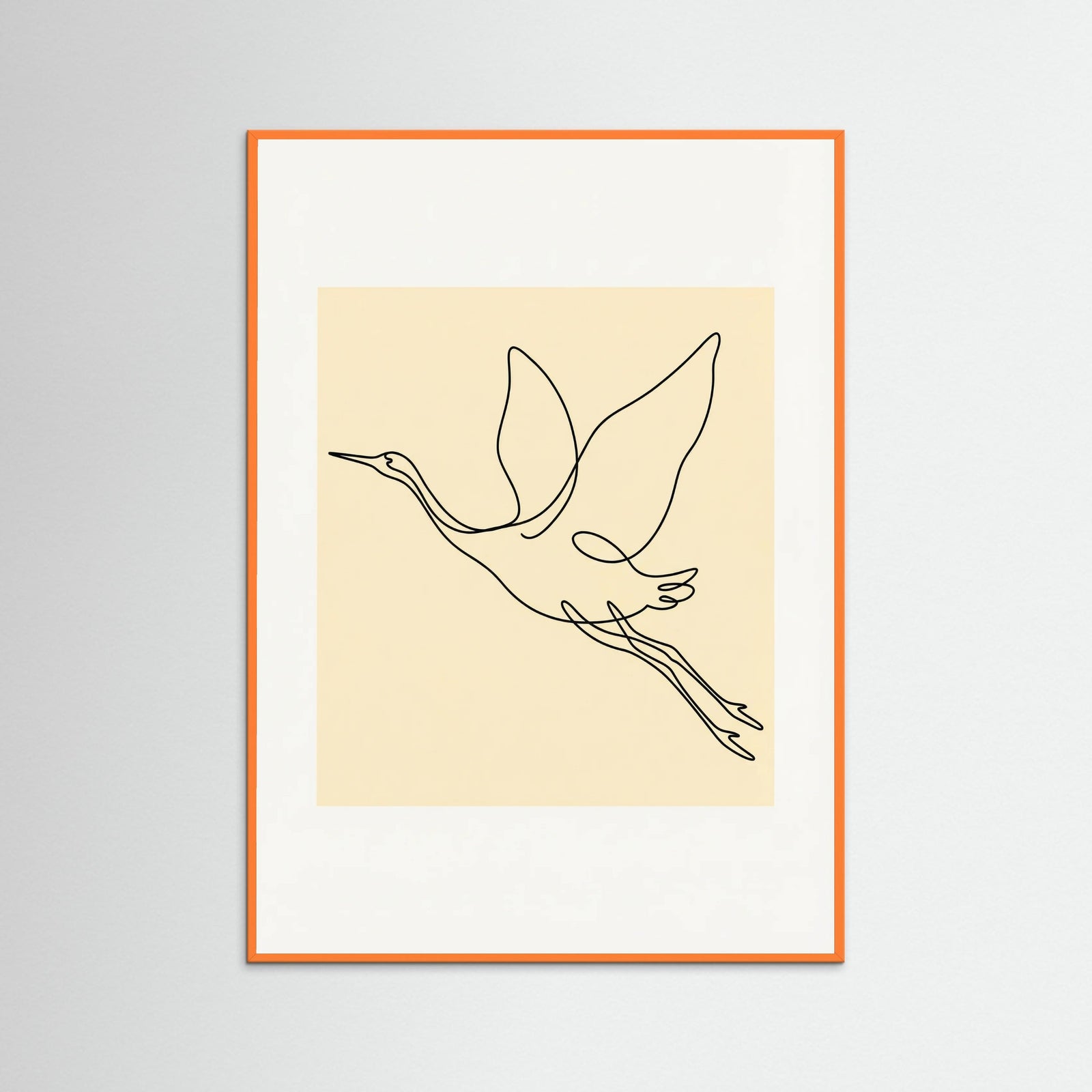 Orange Wood Le Chien Line Art