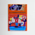 Orange Wood Leddys Poster