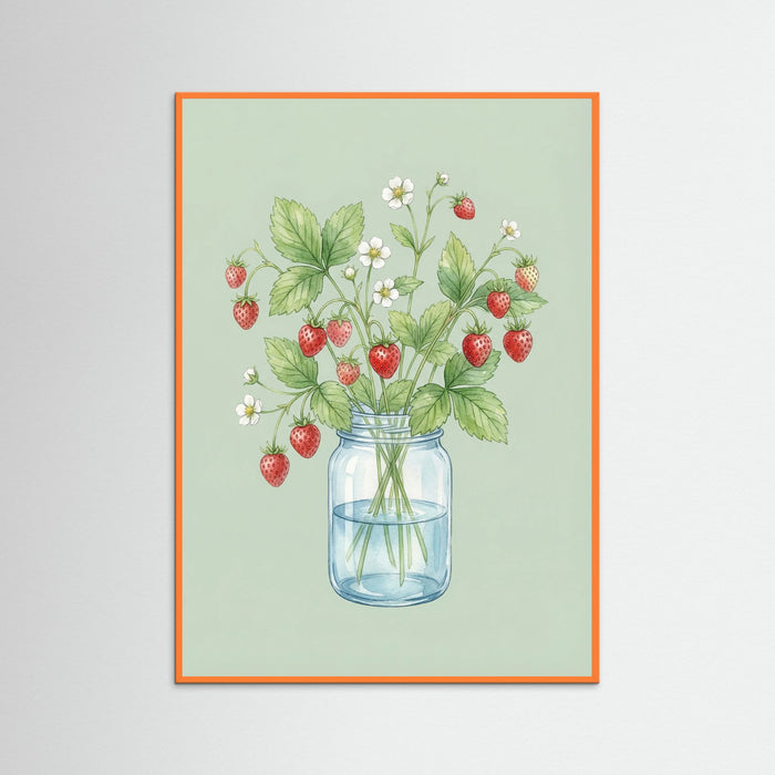 Orange Wood Lemon Bloom Vase