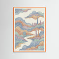 Orange Wood Light Mosaic