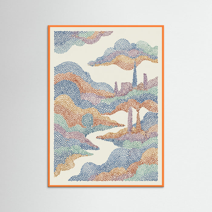 Orange Wood Light Mosaic