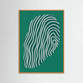 Line art confined in space-green Poster – poster and art print