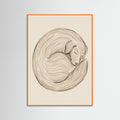 Orange Wood Linear Recline