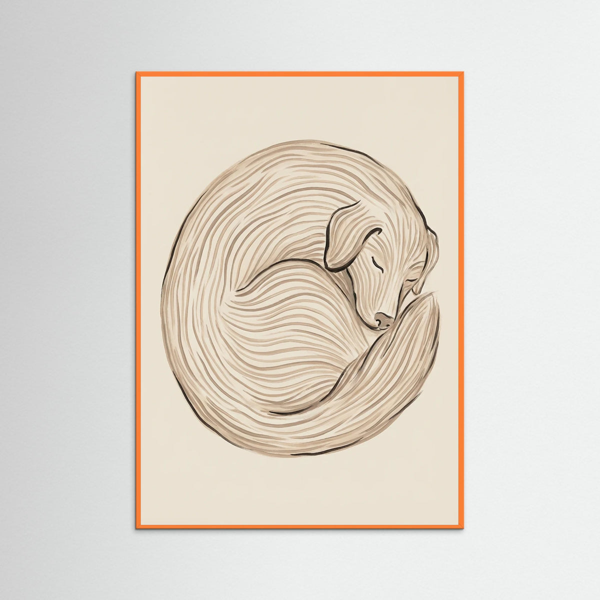 Orange Wood Linear Recline