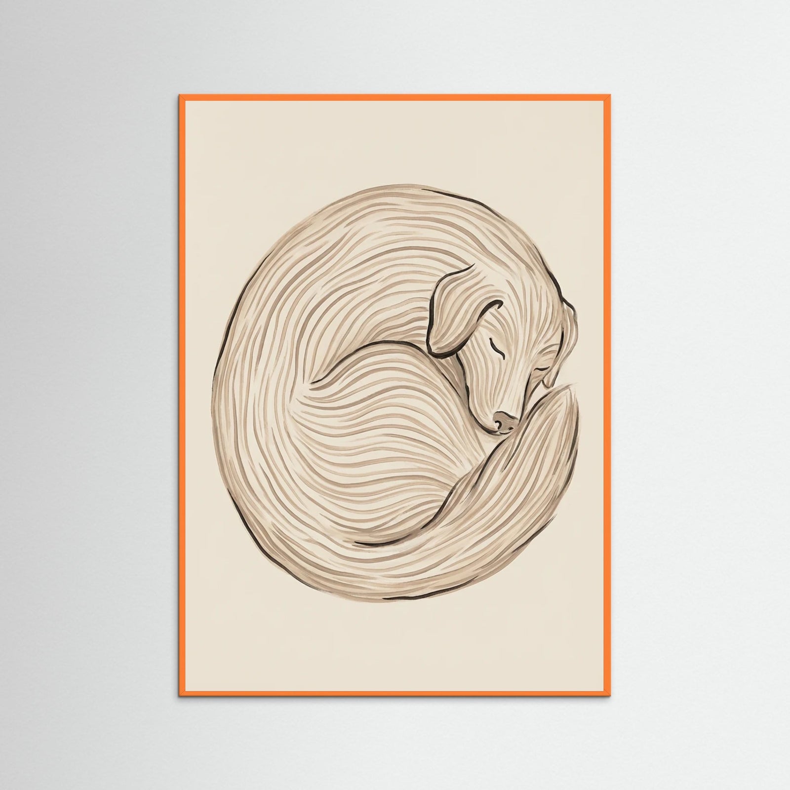 Orange Wood Linear Recline