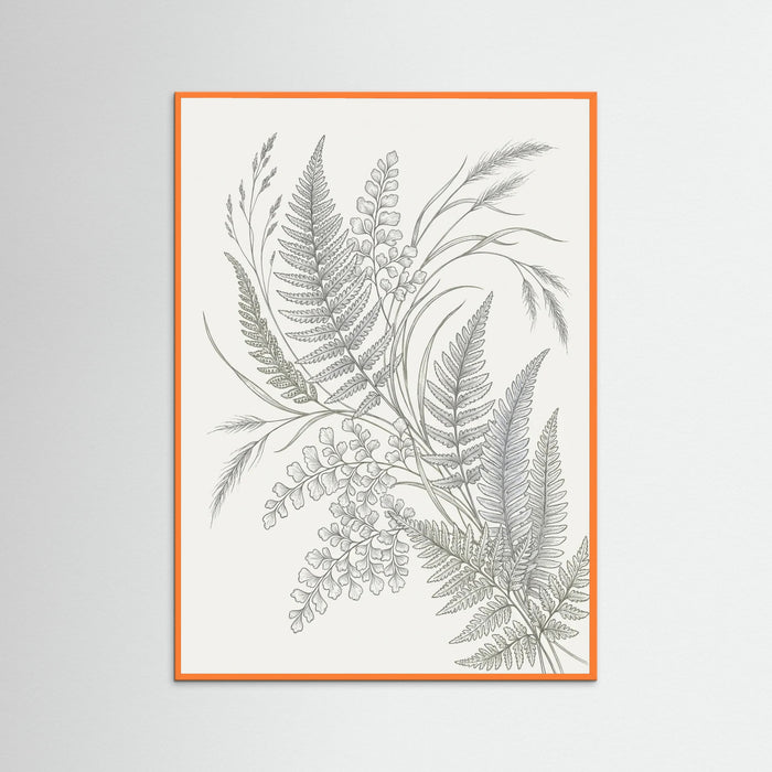 Orange Wood Lined Botanicals