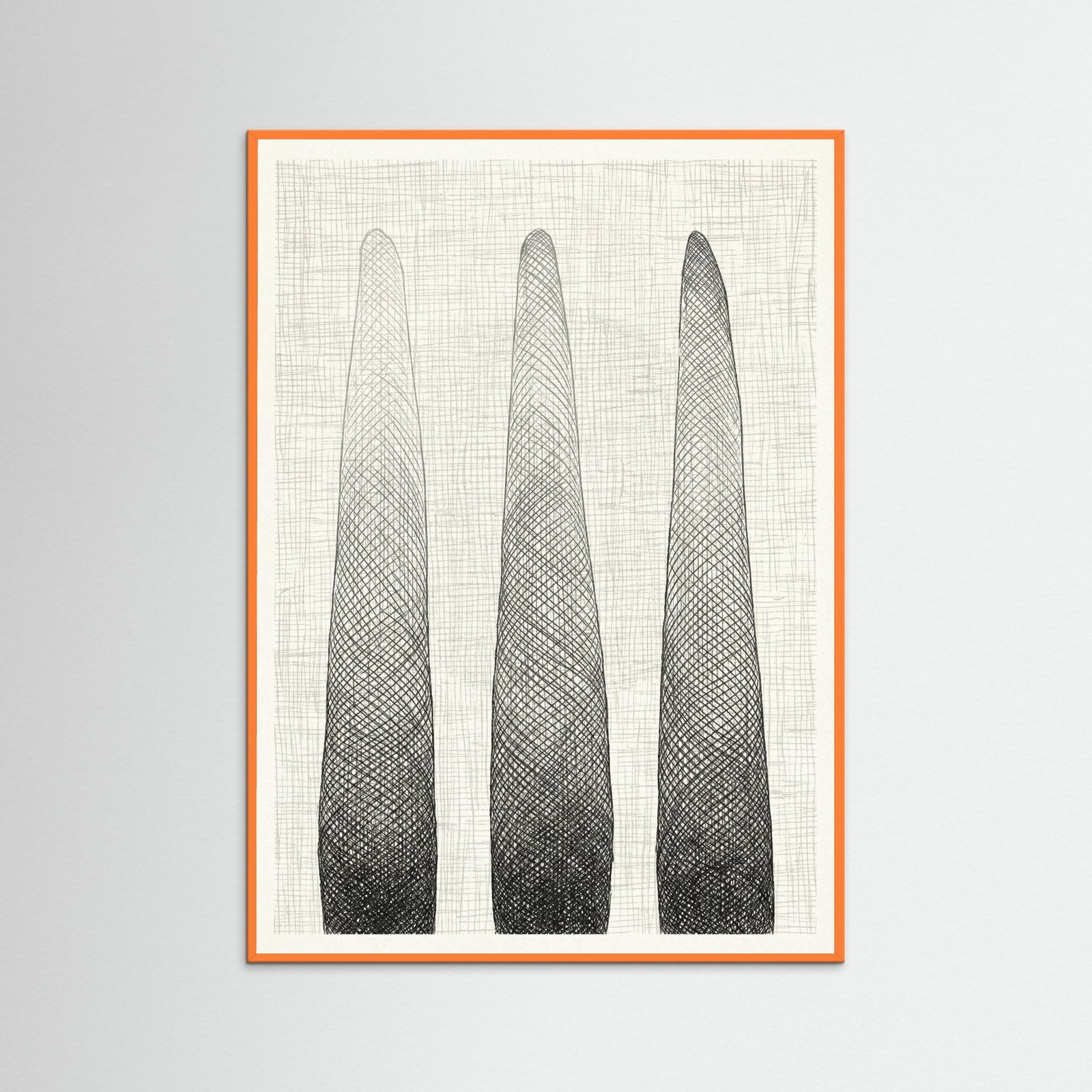 Orange Wood Lined Orb