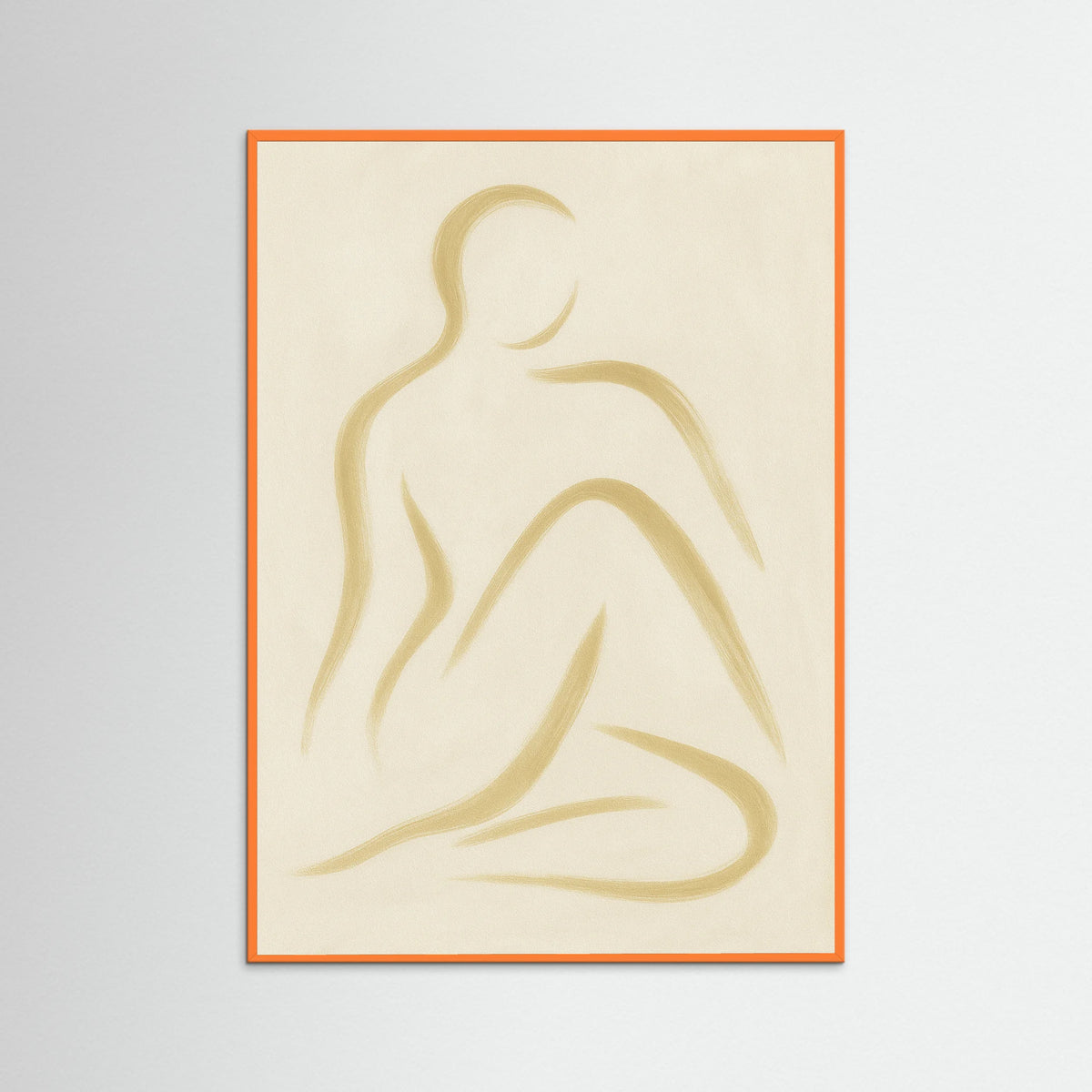 Orange Wood Lines of peace