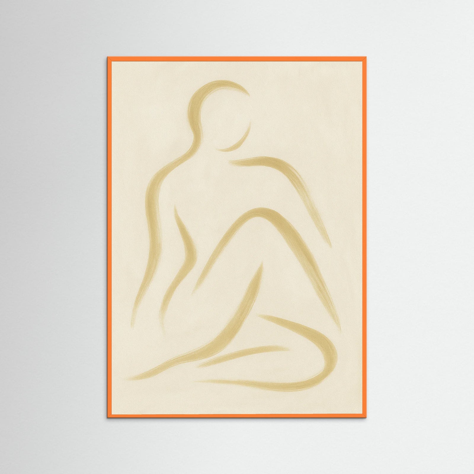 Orange Wood Lines of peace