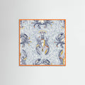 Affiche Lobster and crab coastal nostalgia grey pattern – affiche et impression d’art