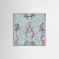 Lobster and crab coastal nostalgia mint pattern Poster – poster and art print