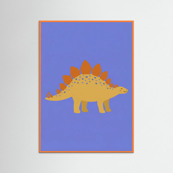 Orange Wood Long Neck Dino