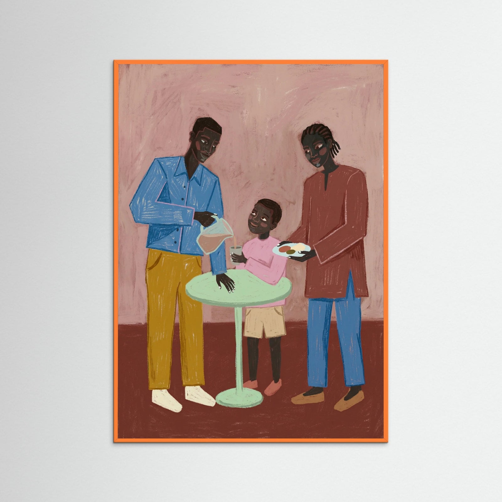 Orange Wood Lounge Duo