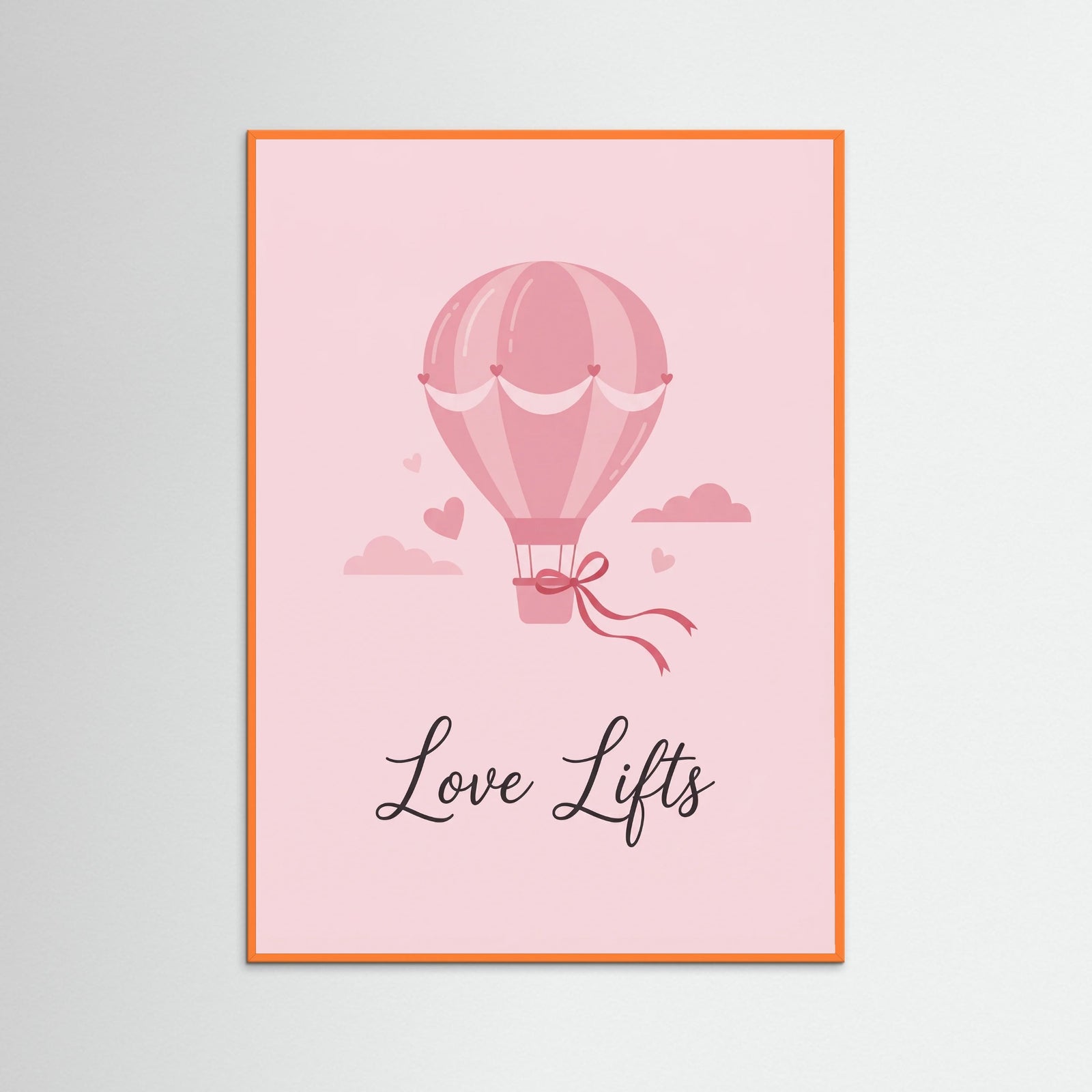 Orange Wood Love Ace Card